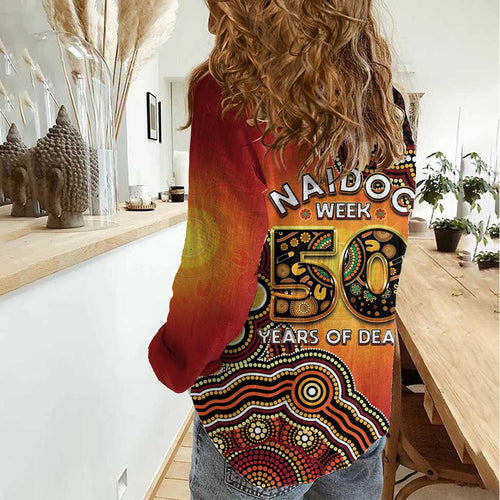 Australia Indigenous NAIDOC Week 2026 Women Casual Shirt 50 Years Of Deadly