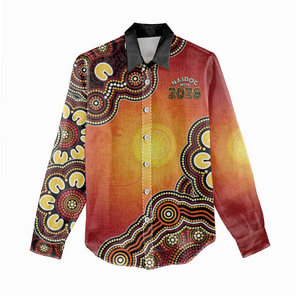 Australia Indigenous NAIDOC Week 2026 Women Casual Shirt 50 Years Of Deadly