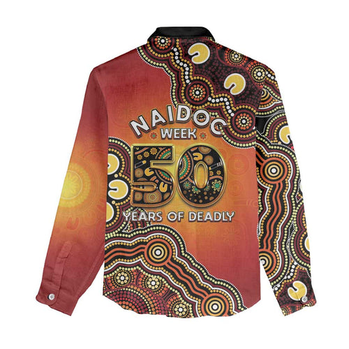 Australia Indigenous NAIDOC Week 2026 Women Casual Shirt 50 Years Of Deadly