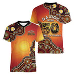 Australia Indigenous NAIDOC Week 2026 Women V-Neck T-Shirt 50 Years Of Deadly