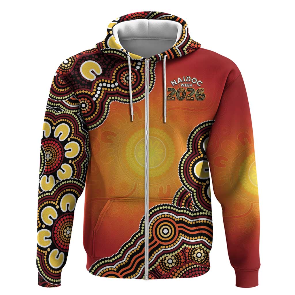 Australia Indigenous NAIDOC Week 2026 Zip Hoodie 50 Years Of Deadly