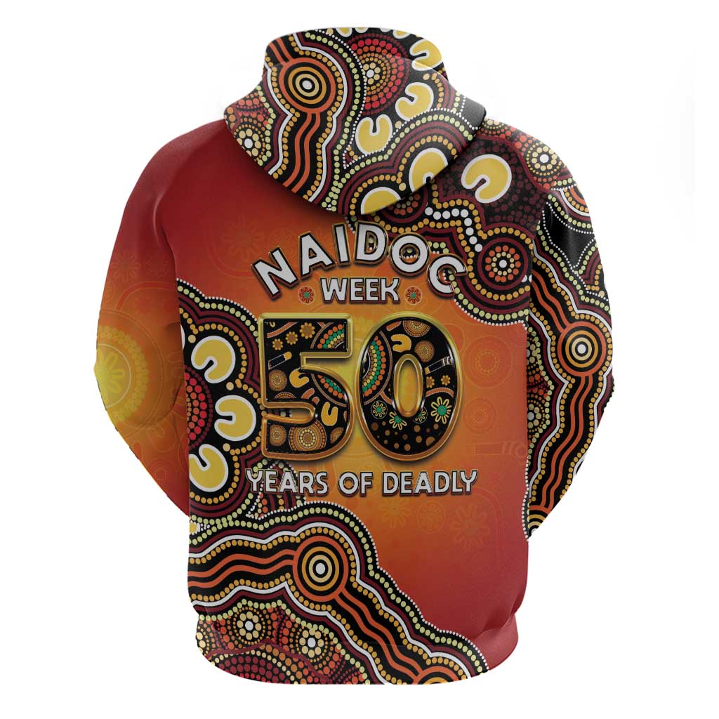Australia Indigenous NAIDOC Week 2026 Zip Hoodie 50 Years Of Deadly