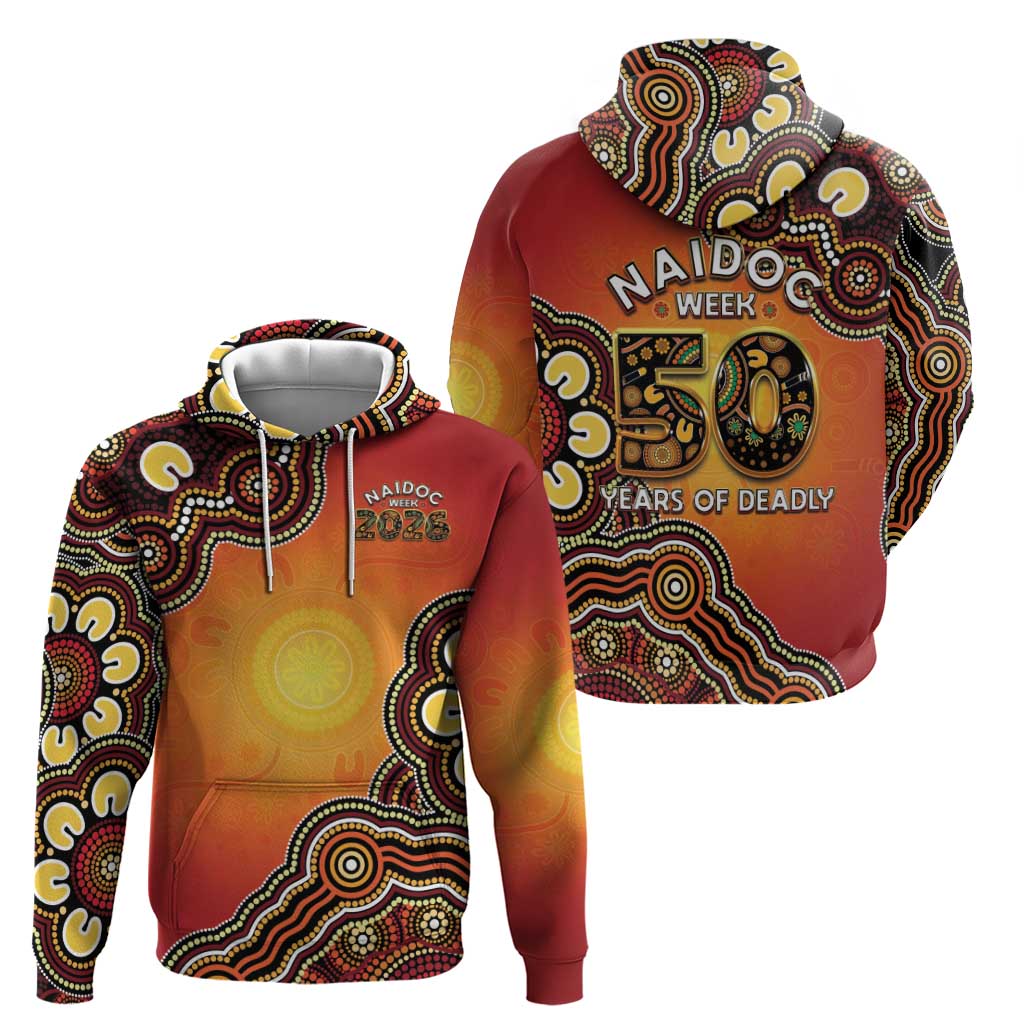Australia Indigenous NAIDOC Week 2026 Zip Hoodie 50 Years Of Deadly