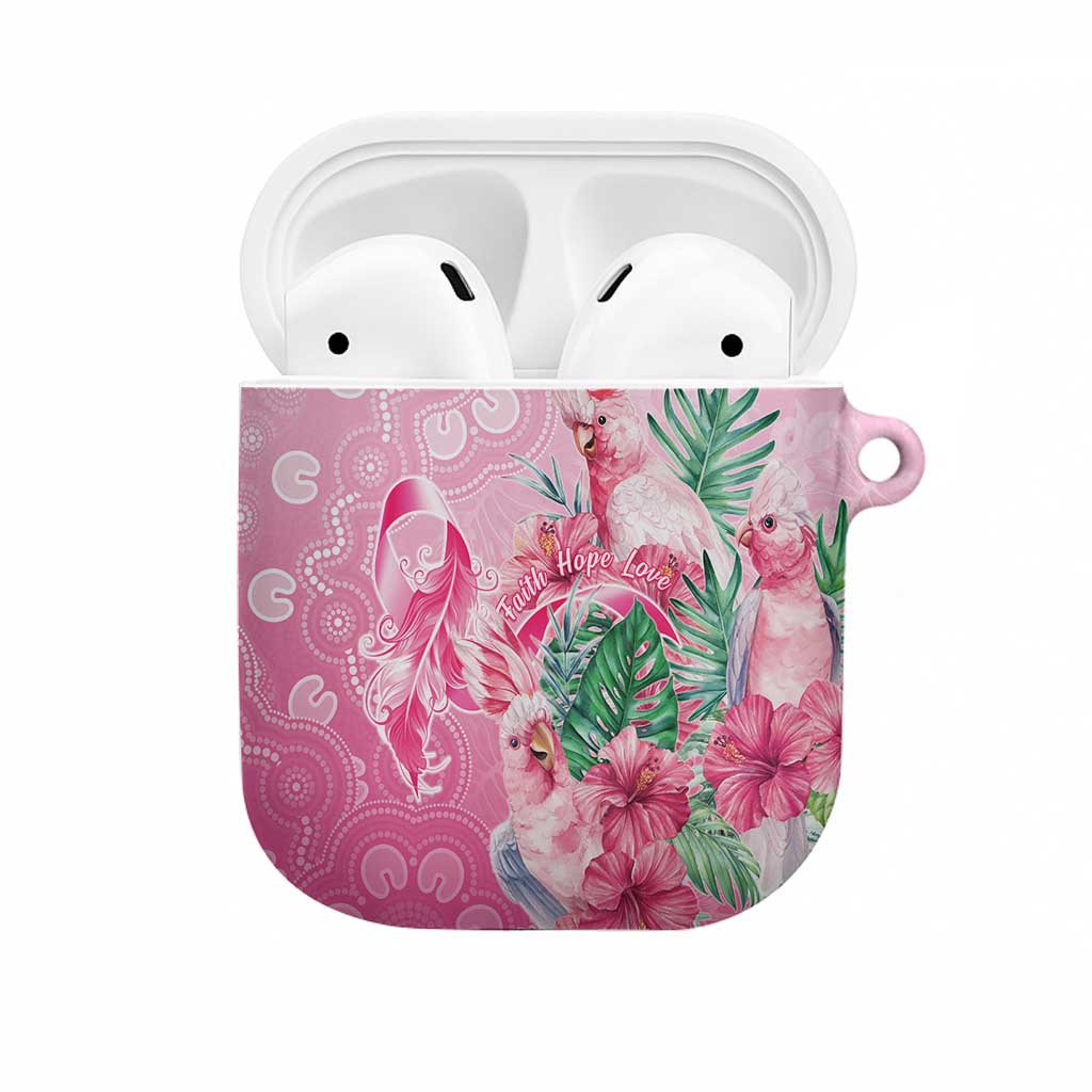 Australia Cockatoos Breast Cancer AirPods Case Faith Hope Love