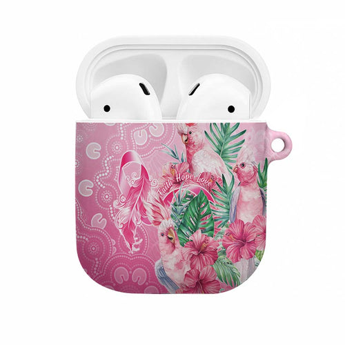 Australia Cockatoos Breast Cancer AirPods Case Faith Hope Love