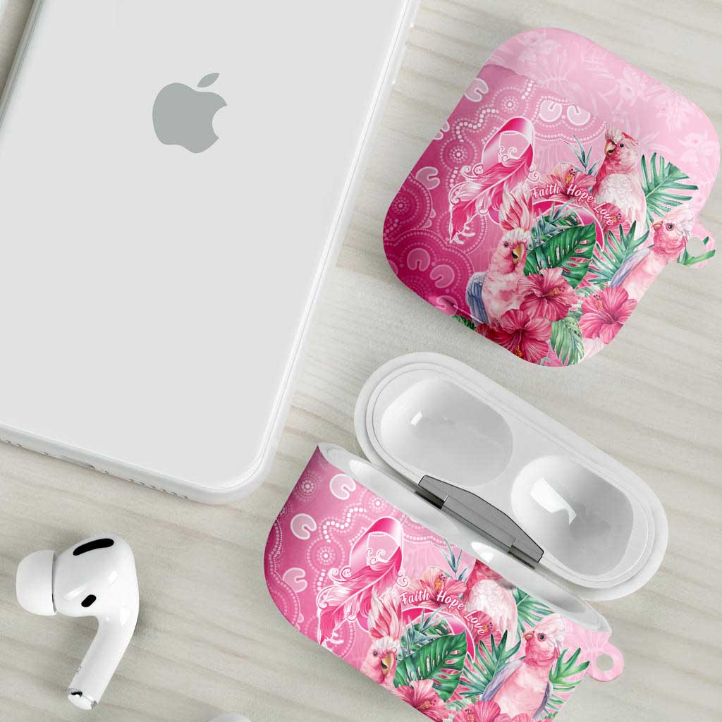 Australia Cockatoos Breast Cancer AirPods Case Faith Hope Love
