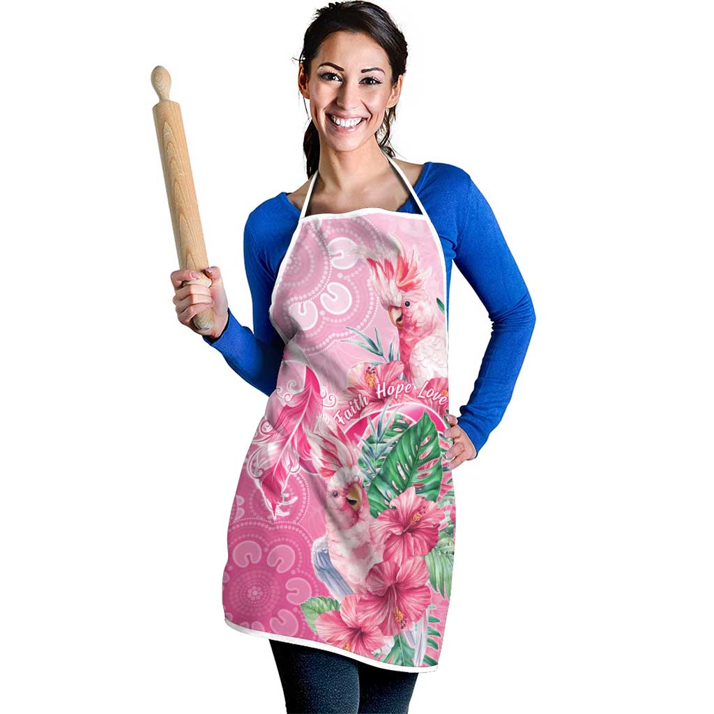 Australia Cockatoos Breast Cancer Apron Faith Hope Love
