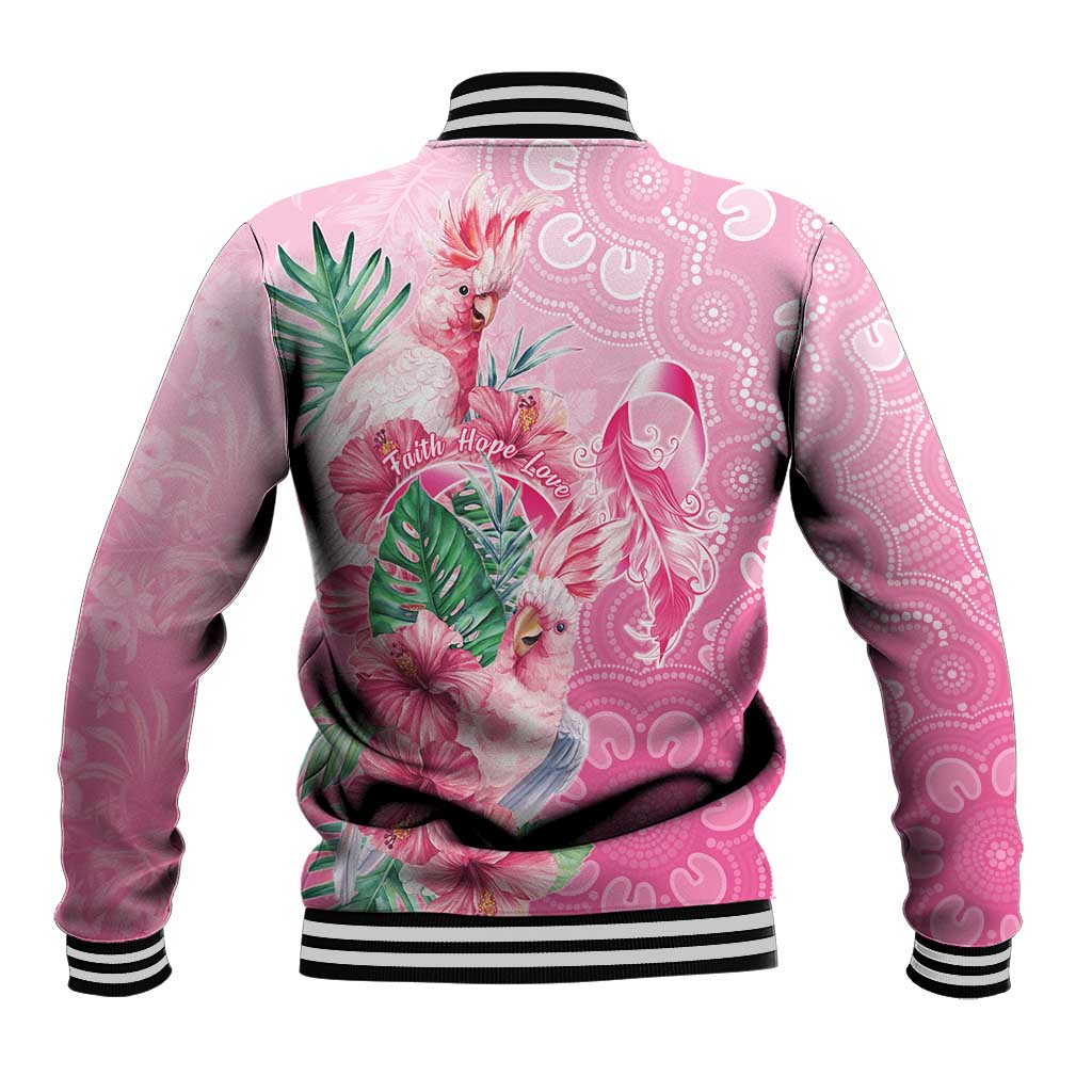 Australia Cockatoos Breast Cancer Baseball Jacket Faith Hope Love