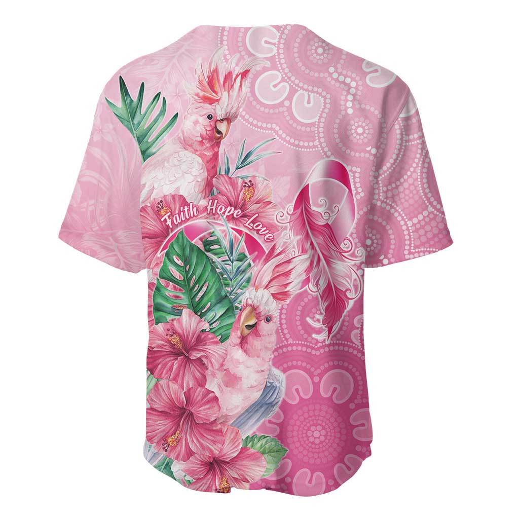 Australia Cockatoos Breast Cancer Baseball Jersey Faith Hope Love