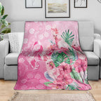 Australia Cockatoos Breast Cancer Blanket Faith Hope Love