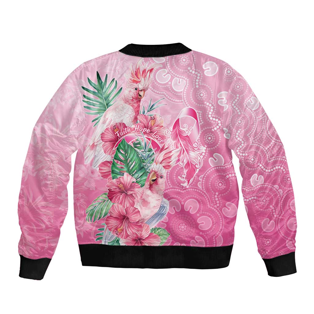 Australia Cockatoos Breast Cancer Bomber Jacket Faith Hope Love