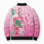 Australia Cockatoos Breast Cancer Bomber Puffer Jacket Faith Hope Love