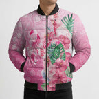 Australia Cockatoos Breast Cancer Bomber Puffer Jacket Faith Hope Love
