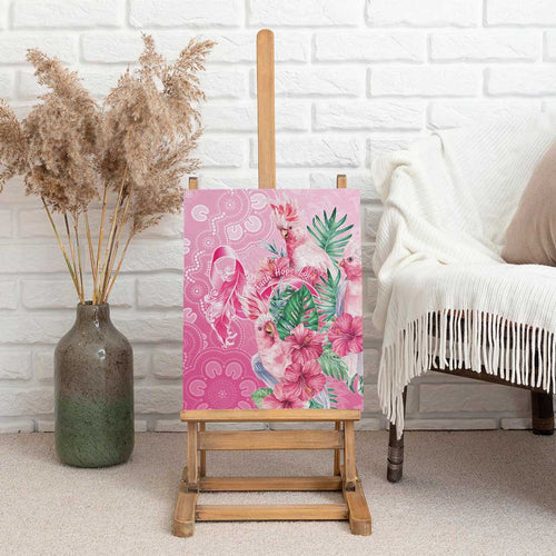 Australia Cockatoos Breast Cancer Canvas Wall Art Faith Hope Love