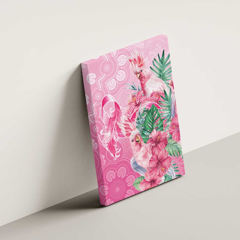 Australia Cockatoos Breast Cancer Canvas Wall Art Faith Hope Love