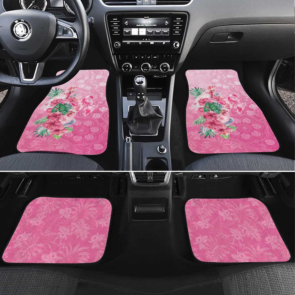 Australia Cockatoos Breast Cancer Car Mats Faith Hope Love