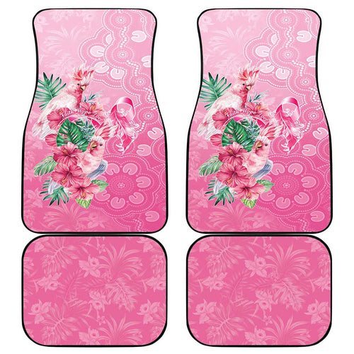 Australia Cockatoos Breast Cancer Car Mats Faith Hope Love