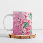 Australia Cockatoos Breast Cancer Ceramic Mug Faith Hope Love