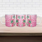 Australia Cockatoos Breast Cancer Ceramic Mug Faith Hope Love