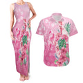 Australia Cockatoos Breast Cancer Couples Matching Tank Maxi Dress and Hawaiian Shirt Faith Hope Love