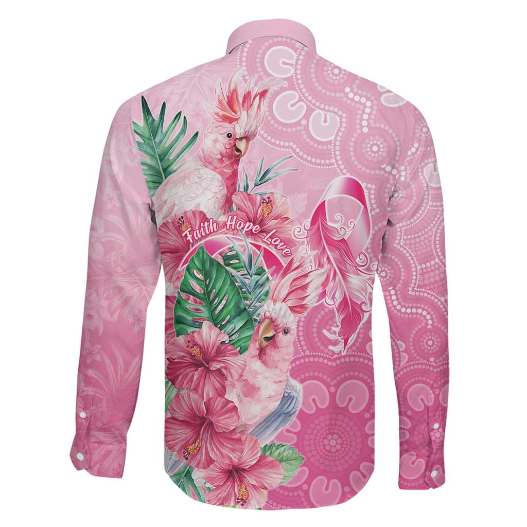 Australia Cockatoos Breast Cancer Family Matching Mermaid Dress and Hawaiian Shirt Faith Hope Love