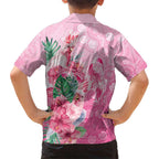 Australia Cockatoos Breast Cancer Family Matching Puletasi and Hawaiian Shirt Faith Hope Love