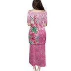 Australia Cockatoos Breast Cancer Family Matching Puletasi and Hawaiian Shirt Faith Hope Love