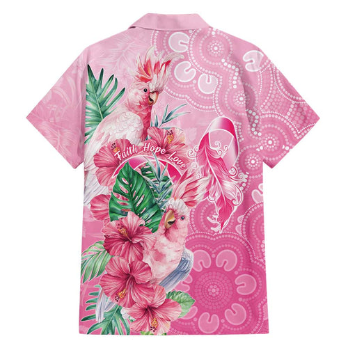 Australia Cockatoos Breast Cancer Family Matching Tank Maxi Dress and Hawaiian Shirt Faith Hope Love