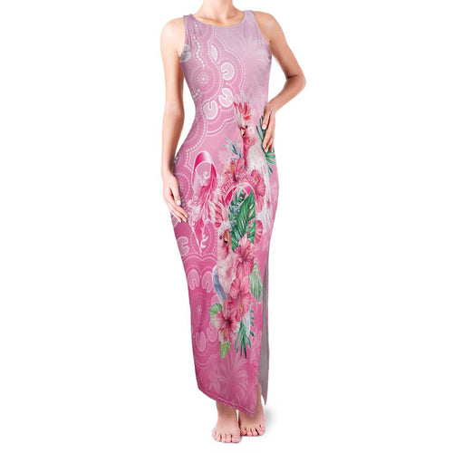 Australia Cockatoos Breast Cancer Family Matching Tank Maxi Dress and Hawaiian Shirt Faith Hope Love