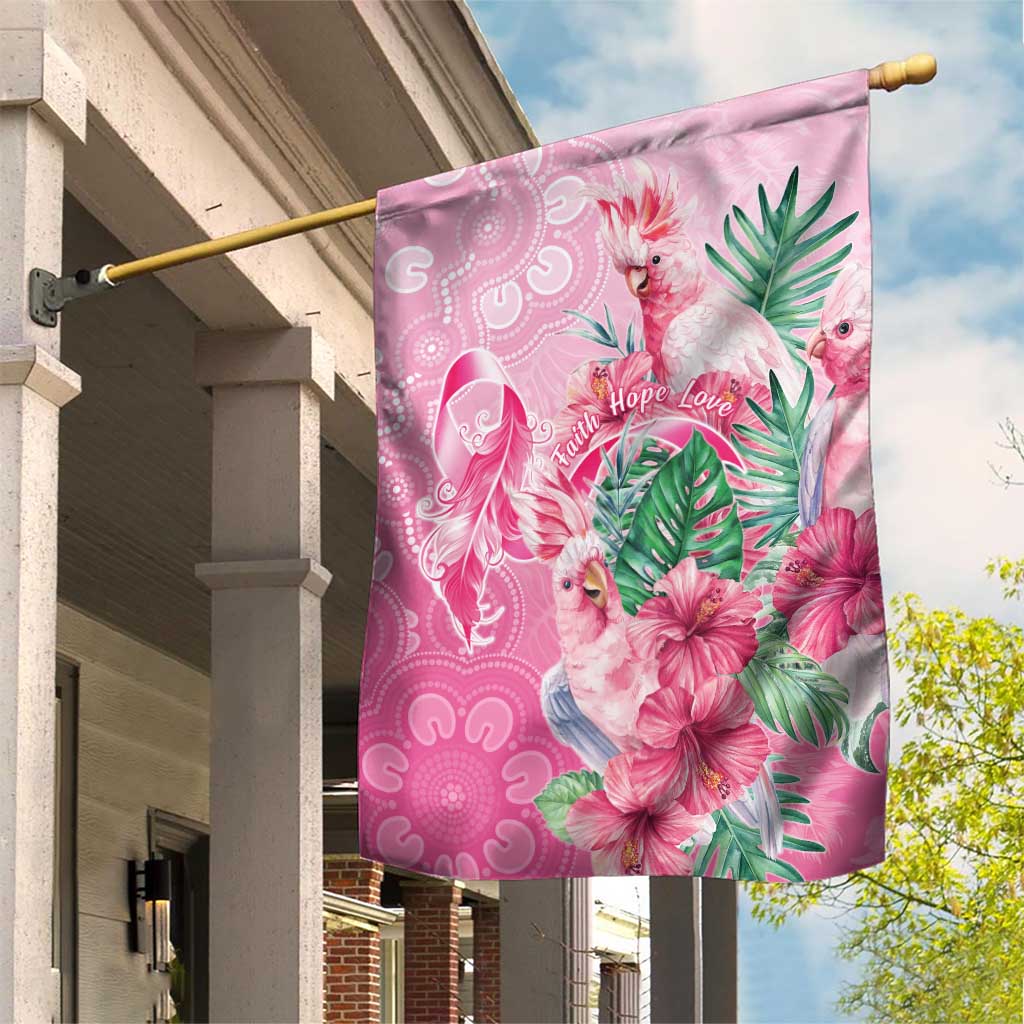 Australia Cockatoos Breast Cancer Garden Flag Faith Hope Love