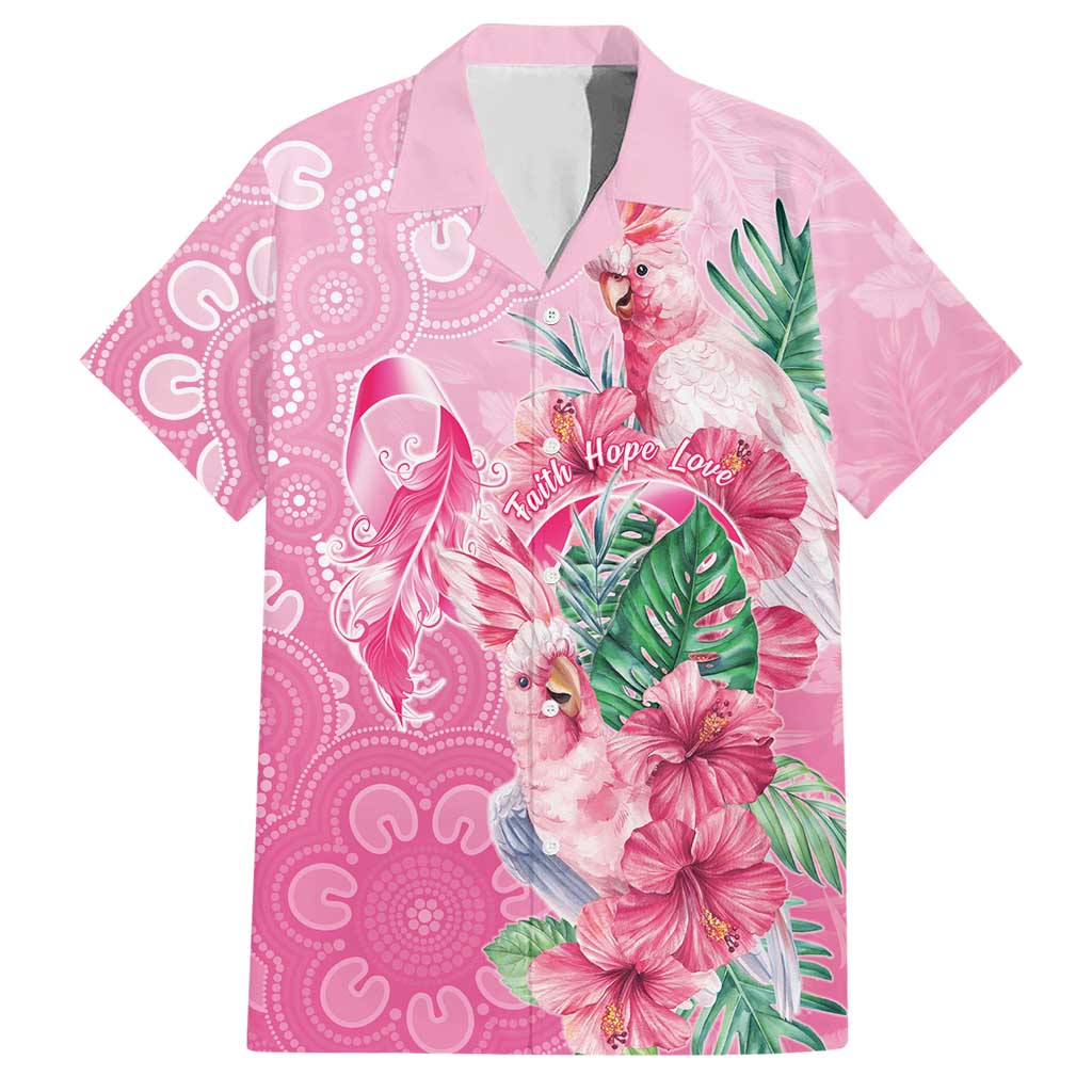 Australia Cockatoos Breast Cancer Hawaiian Shirt Faith Hope Love