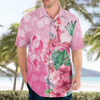 Australia Cockatoos Breast Cancer Hawaiian Shirt Faith Hope Love