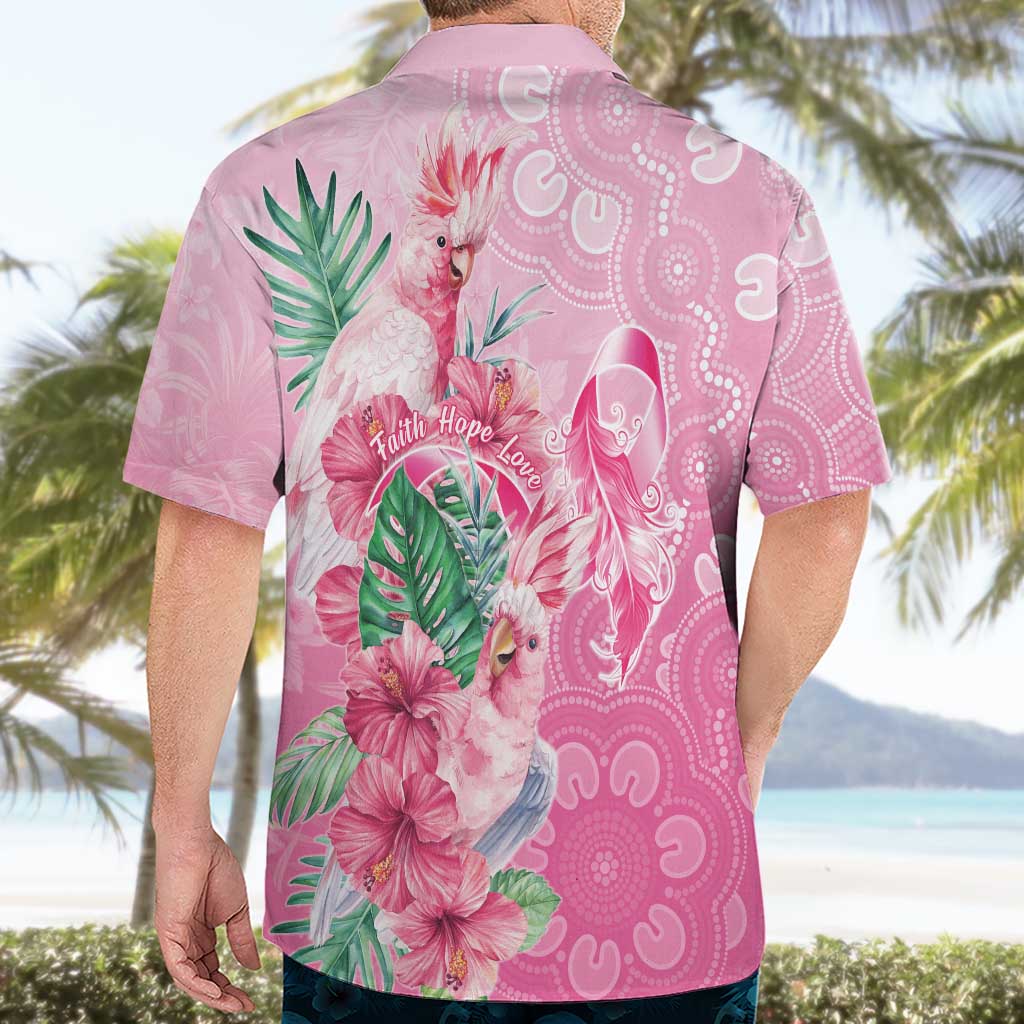 Australia Cockatoos Breast Cancer Hawaiian Shirt Faith Hope Love