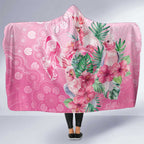 Australia Cockatoos Breast Cancer Hooded Blanket Faith Hope Love