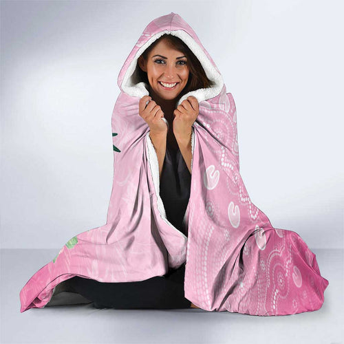 Australia Cockatoos Breast Cancer Hooded Blanket Faith Hope Love