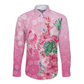 Australia Cockatoos Breast Cancer Long Sleeve Button Shirt Faith Hope Love