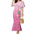 Australia Cockatoos Breast Cancer Mermaid Dress Faith Hope Love
