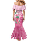 Australia Cockatoos Breast Cancer Mermaid Dress Faith Hope Love