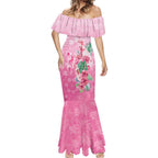 Australia Cockatoos Breast Cancer Mermaid Dress Faith Hope Love