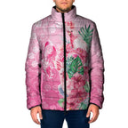 Australia Cockatoos Breast Cancer Padded Jacket Faith Hope Love