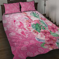 Australia Cockatoos Breast Cancer Quilt Bed Set Faith Hope Love