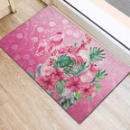 Australia Cockatoos Breast Cancer Rubber Doormat Faith Hope Love