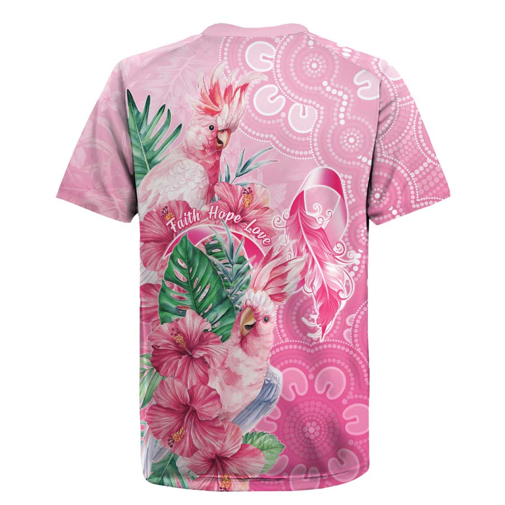 Australia Cockatoos Breast Cancer Rugby Jersey Faith Hope Love