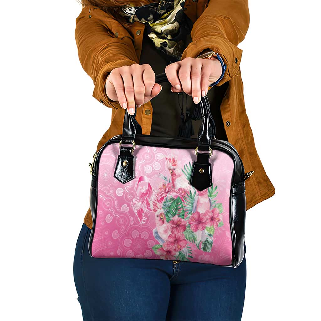 Australia Cockatoos Breast Cancer Shoulder Handbag Faith Hope Love