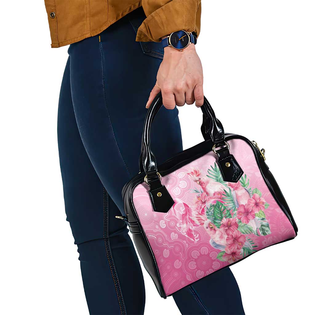 Australia Cockatoos Breast Cancer Shoulder Handbag Faith Hope Love
