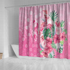 Australia Cockatoos Breast Cancer Shower Curtain Faith Hope Love