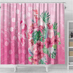 Australia Cockatoos Breast Cancer Shower Curtain Faith Hope Love