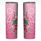 Australia Cockatoos Breast Cancer Skinny Tumbler Faith Hope Love