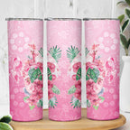 Australia Cockatoos Breast Cancer Skinny Tumbler Faith Hope Love
