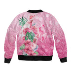 Australia Cockatoos Breast Cancer Sleeve Zip Bomber Jacket Faith Hope Love